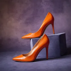 photo of #2 orange high heels