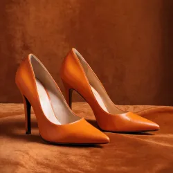 photo of #2 orange high heels