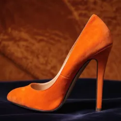 photo of #2 orange high heels