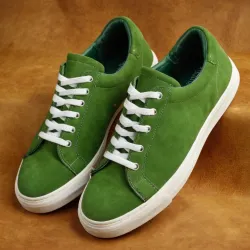 photo of #6 green sneakers