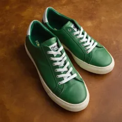 photo of #6 green sneakers