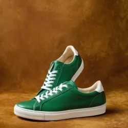 photo of #6 green sneakers
