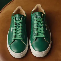 photo of #6 green sneakers