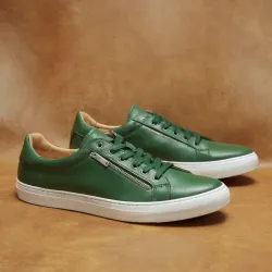 photo of #6 green sneakers