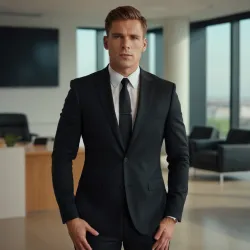 photo of #1 mens black suit