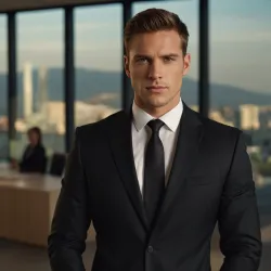 photo of #1 mens black suit