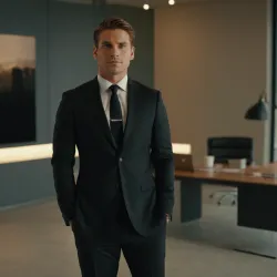 photo of #1 mens black suit