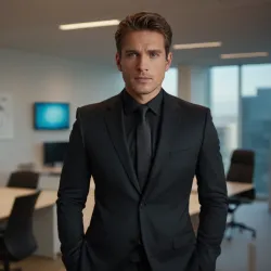 photo of #1 mens black suit