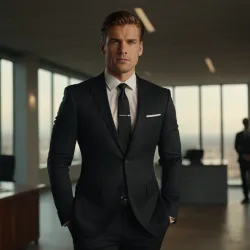 photo of #1 mens black suit