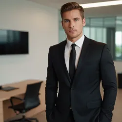 photo of #1 mens black suit