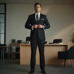 photo of #1 mens black suit