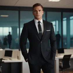 photo of #1 mens black suit