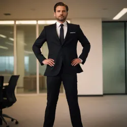 photo of #1 mens black suit