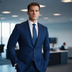 photo of #3 mens navy blue suit