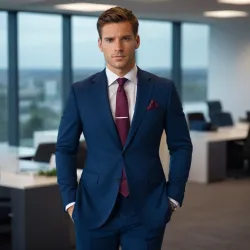 photo of #3 mens navy blue suit