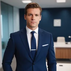 photo of #3 mens navy blue suit