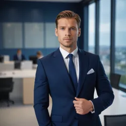 photo of #3 mens navy blue suit