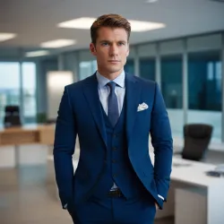 photo of #3 mens navy blue suit