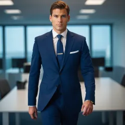 photo of #3 mens navy blue suit