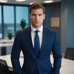 photo of #3 mens navy blue suit