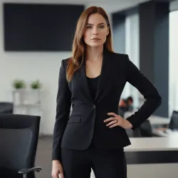 photo of #4 womens black suit