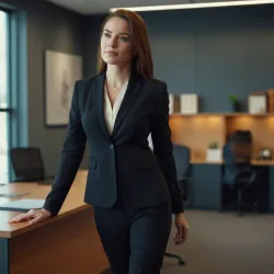 photo of #4 womens black suit