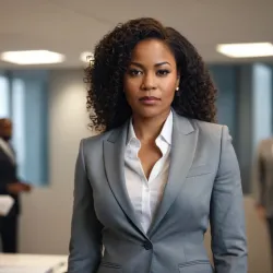 photo of #5 womens gray suit