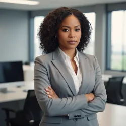 photo of #5 womens gray suit