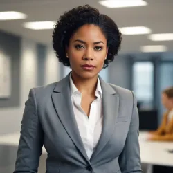 photo of #5 womens gray suit