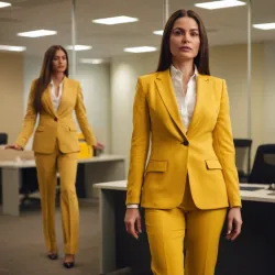 photo of #6 womens yellow suit