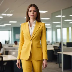 photo of #6 womens yellow suit