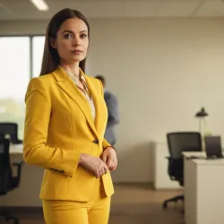 photo of #6 womens yellow suit
