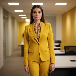 photo of #6 womens yellow suit