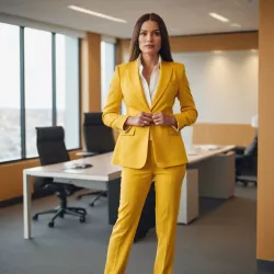 photo of #6 womens yellow suit