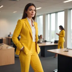 photo of #6 womens yellow suit