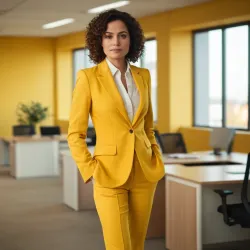 photo of #6 womens yellow suit