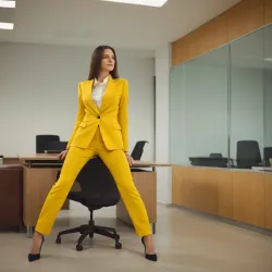 photo of #6 womens yellow suit