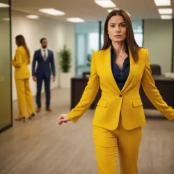 photo of #6 womens yellow suit