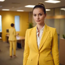 photo of #6 womens yellow suit
