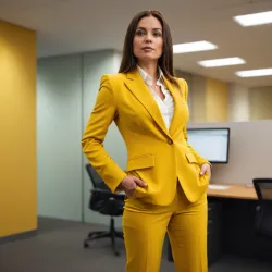 photo of #6 womens yellow suit