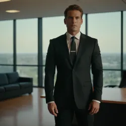 photo of #7 mens black suit