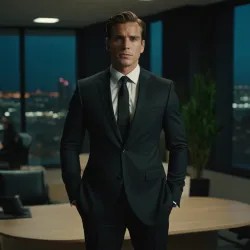 photo of #7 mens black suit