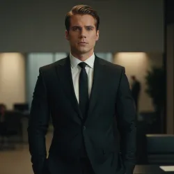 photo of #7 mens black suit