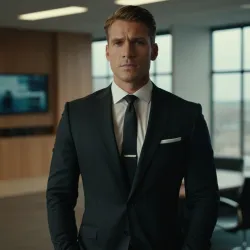 photo of #8 mens black suit