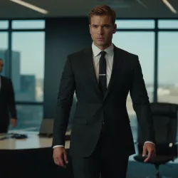 photo of #8 mens black suit