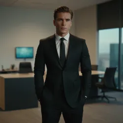 photo of #8 mens black suit