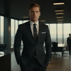 photo of #8 mens black suit