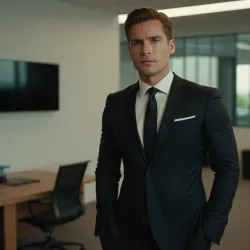 photo of #8 mens black suit