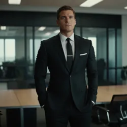 photo of #8 mens black suit