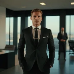 photo of #8 mens black suit